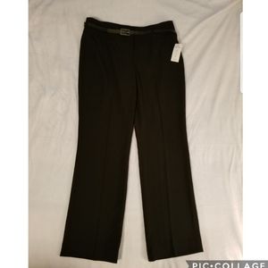 Tahari ASL Black Straight Dress Pants